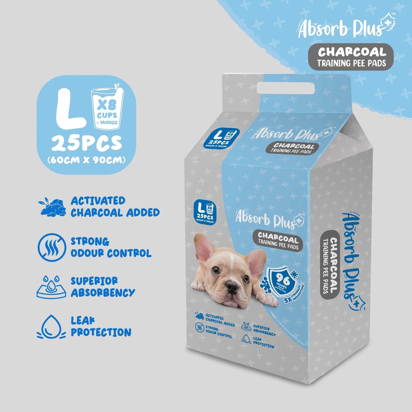 Absorb Plus Charcoal Pee Pad Sheets