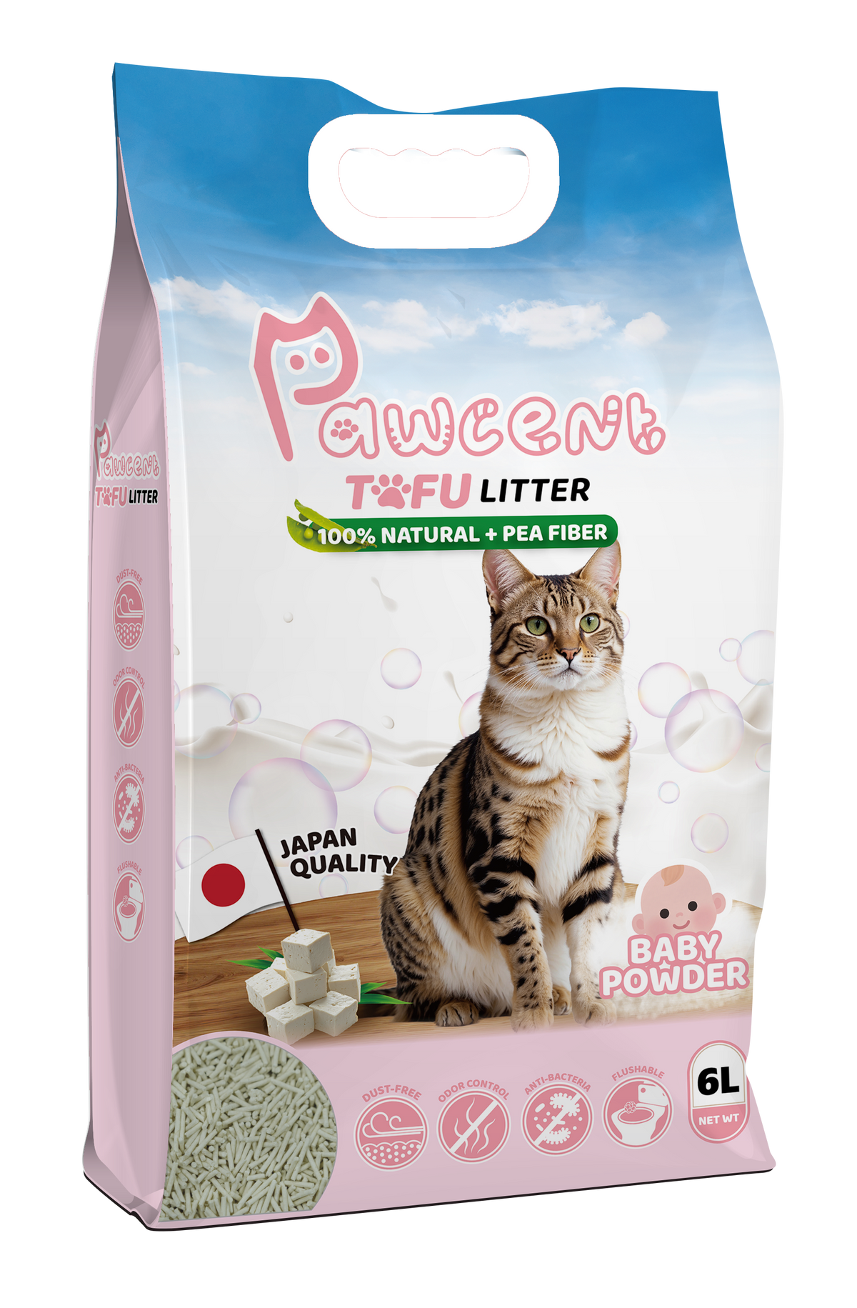 Pawcent Tofu Cat Litter