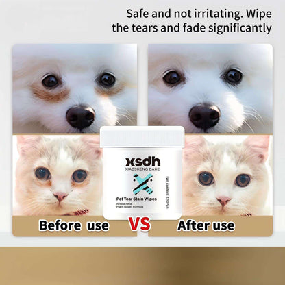 XSDH Pet Tear Stain Wipes