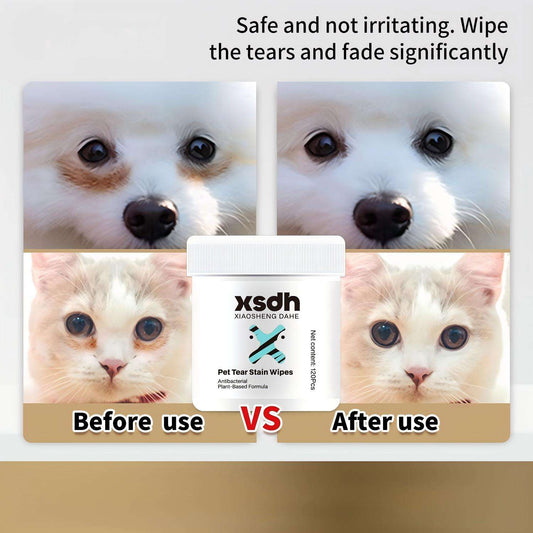 XSDH Pet Tear Stain Wipes