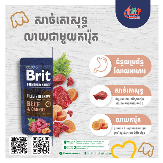 Brit Dog Premium By Nature Fillet in Gravy