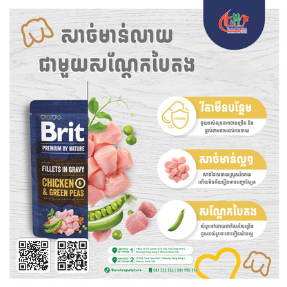 Brit Dog Premium By Nature Fillet in Gravy