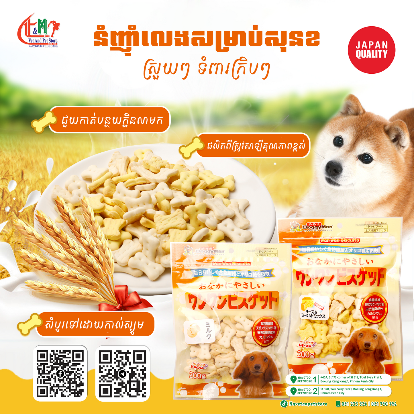 DoggyMan Wan-Wan Biscuit for Dog