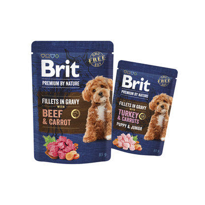 Brit Dog Premium By Nature Fillet in Gravy